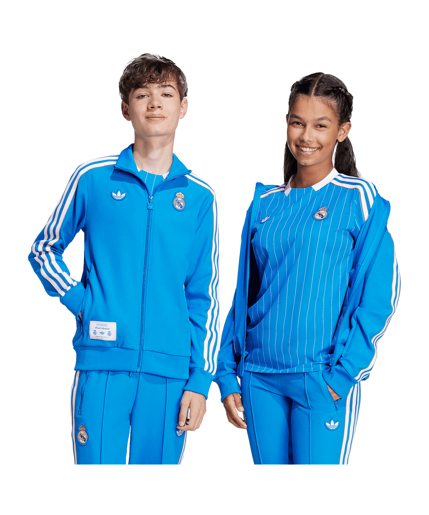 adidas Real Madrid Icon Track Sweatshirt Kids Blau - blau