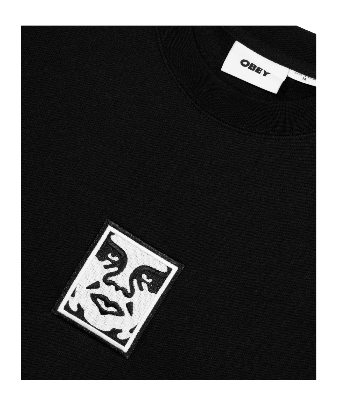 Obey Icon Extra Heavy Crew Sweatshirt Schwarz - schwarz