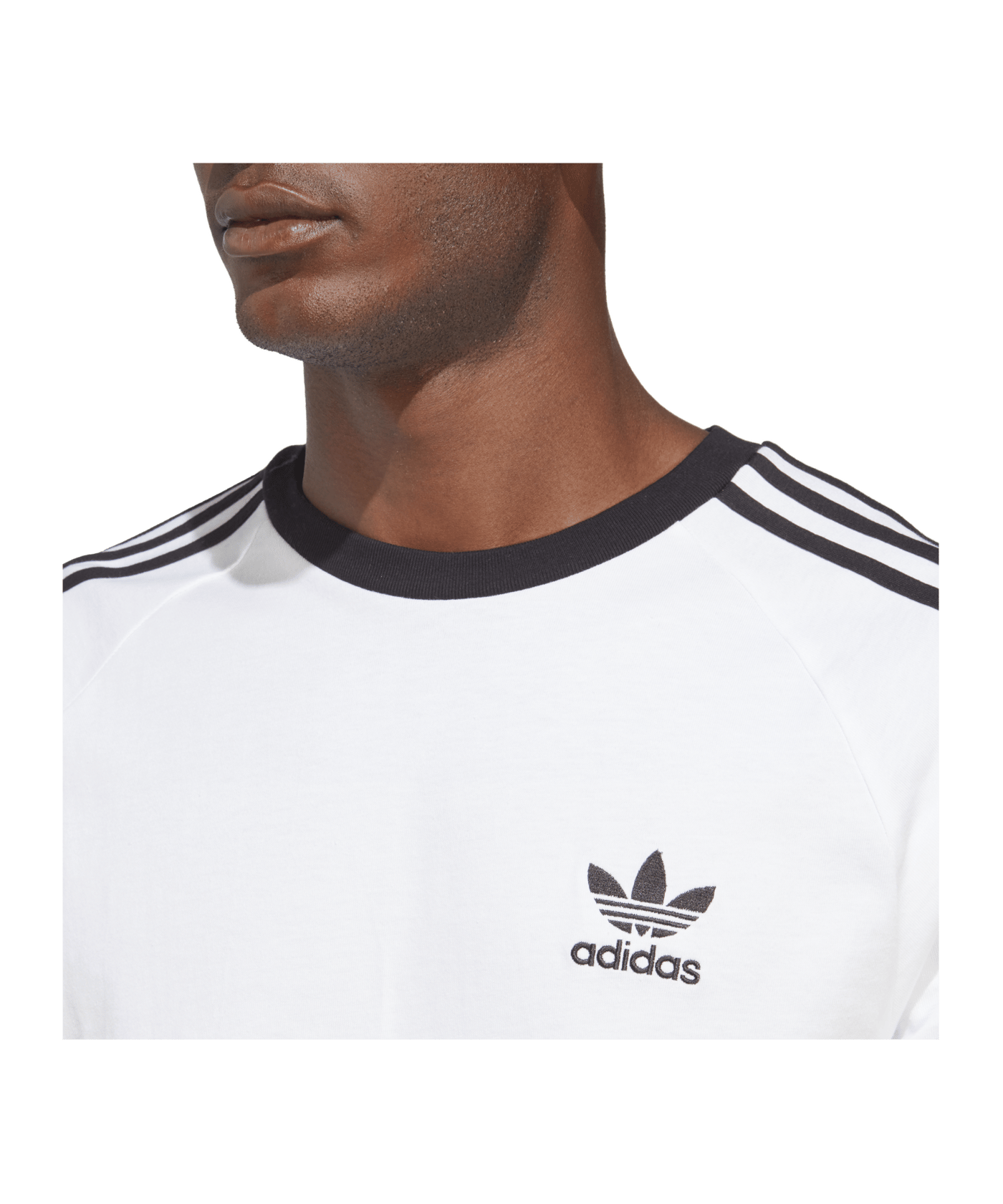 adidas Originals Adicolor Classics 3-Stripes Long Sleeve Tee White - weiss