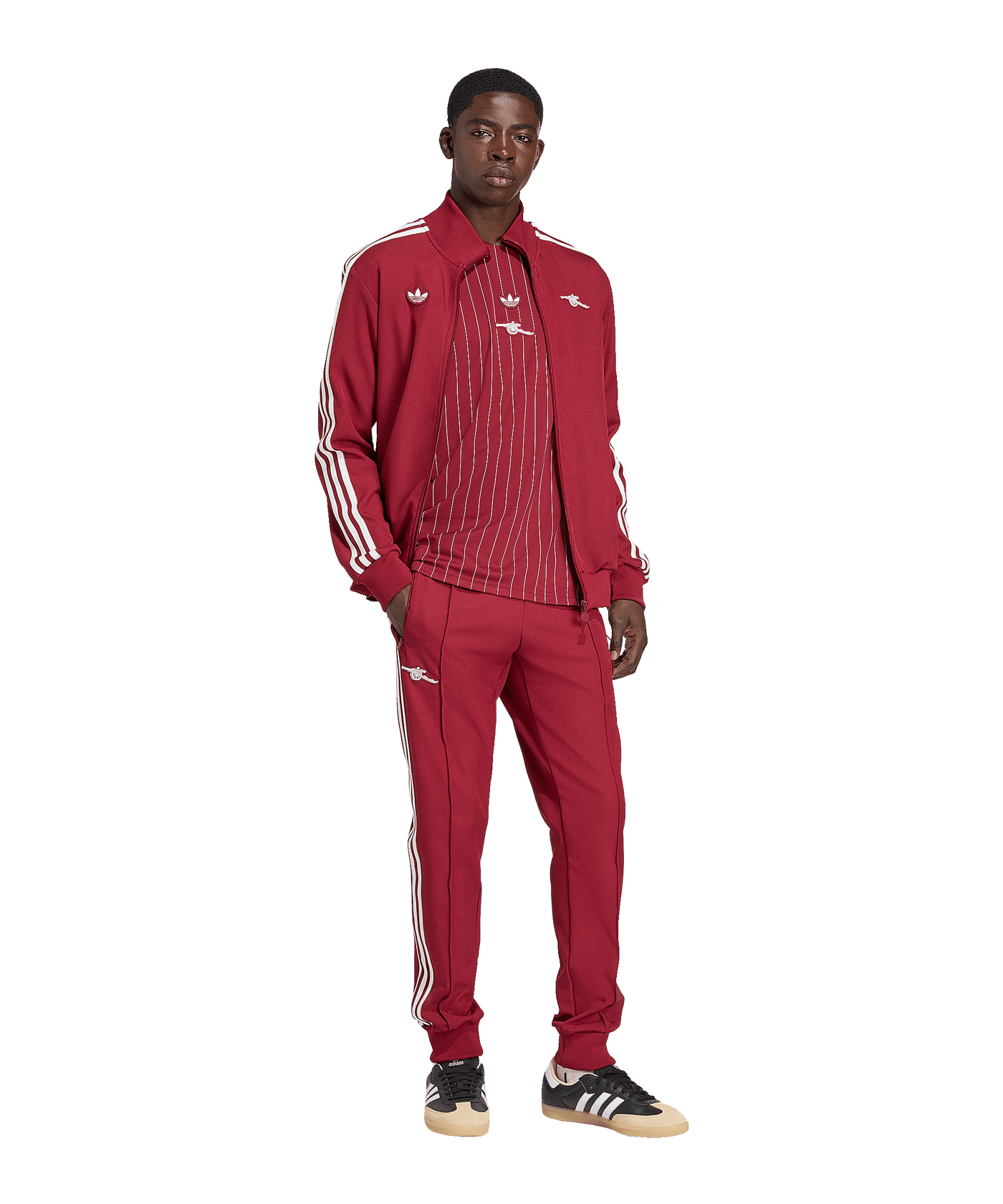 adidas FC Arsenal London Icon Track Hose Rot - rot
