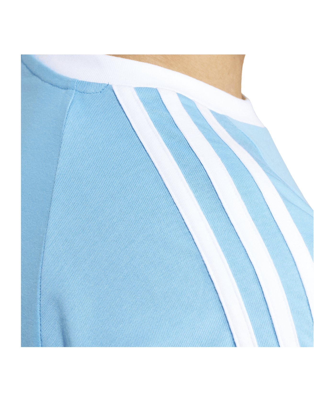 adidas Originals Adicolor 3 Stripes T-Shirt Blau - blau