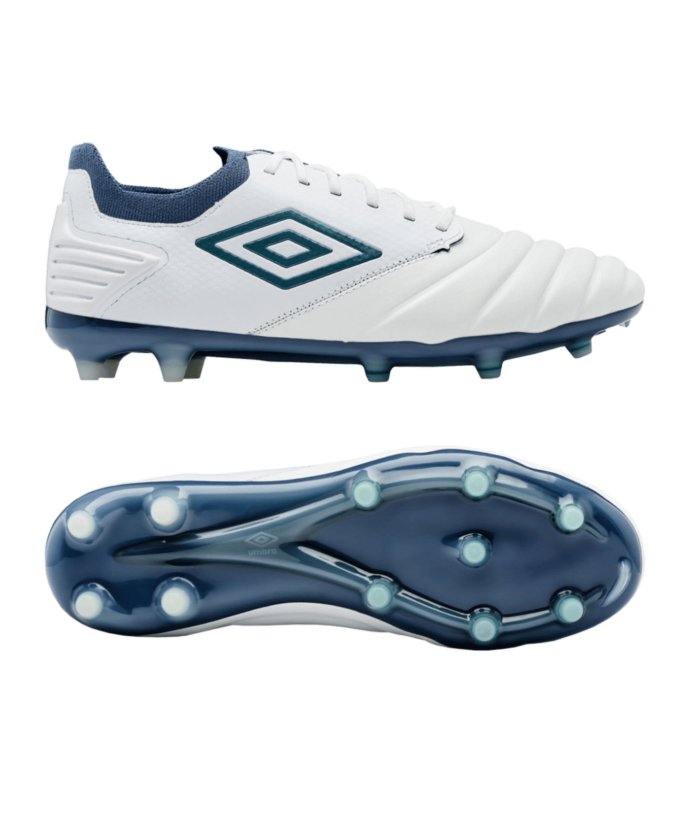 Umbro Tocco Pro FG Bleu Blanc FDB5 | Chaussure de football | Crampons | Gazon