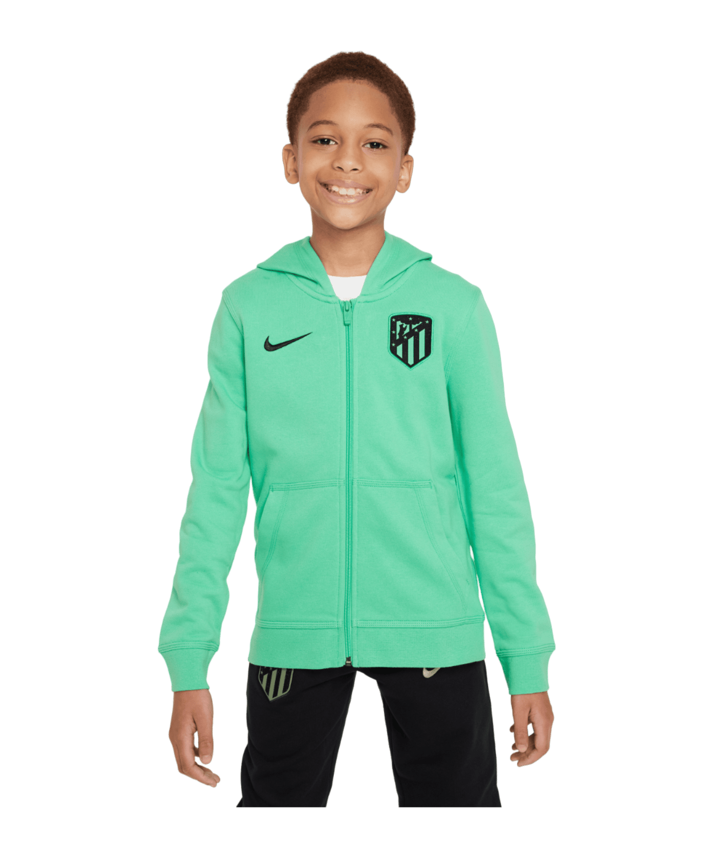 Nike Atletico Madrid Kapuzenjacke Kids Grün F363 - gruen