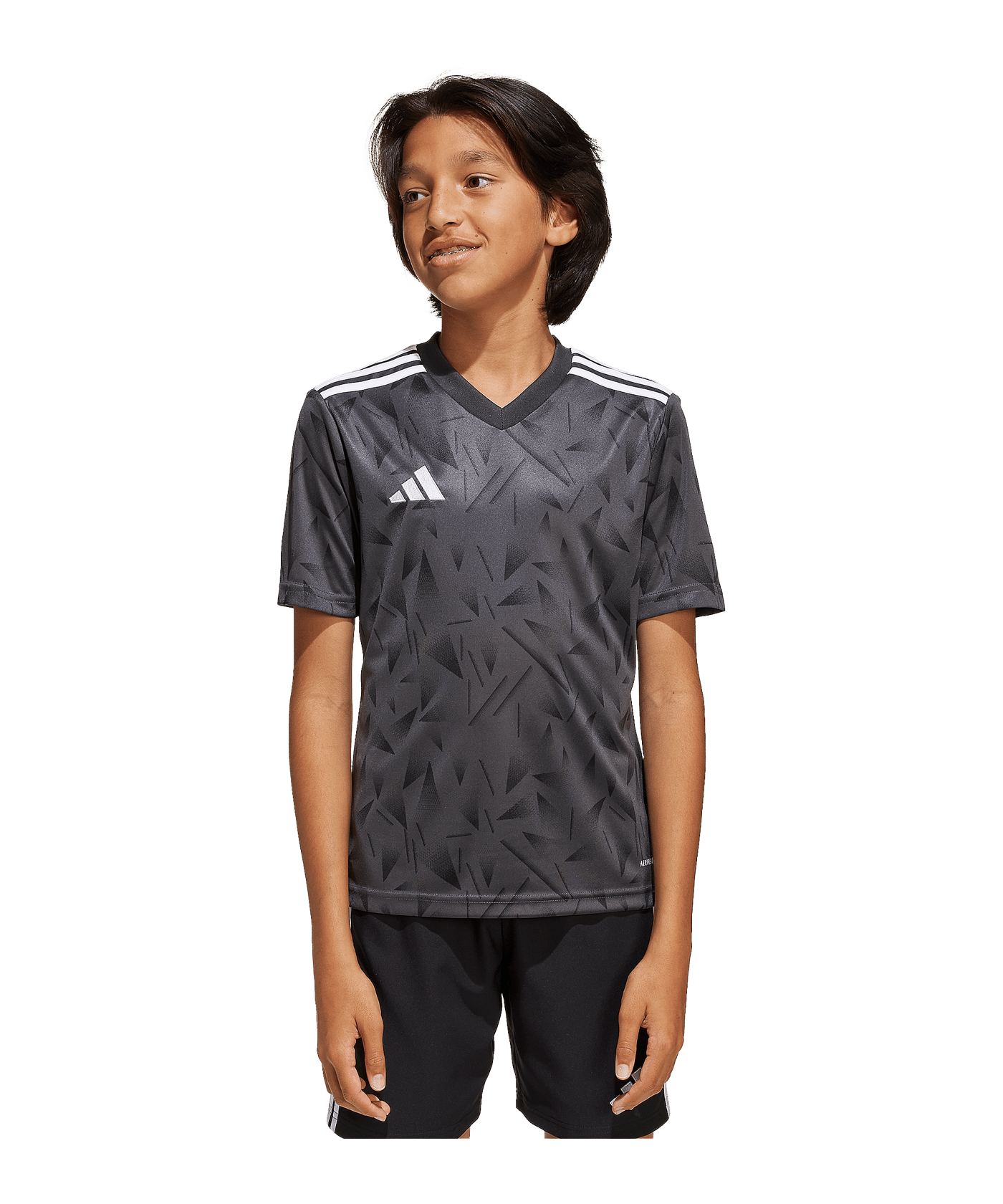 adidas Team Icon 25 Trikot Kids Schwarz - schwarz