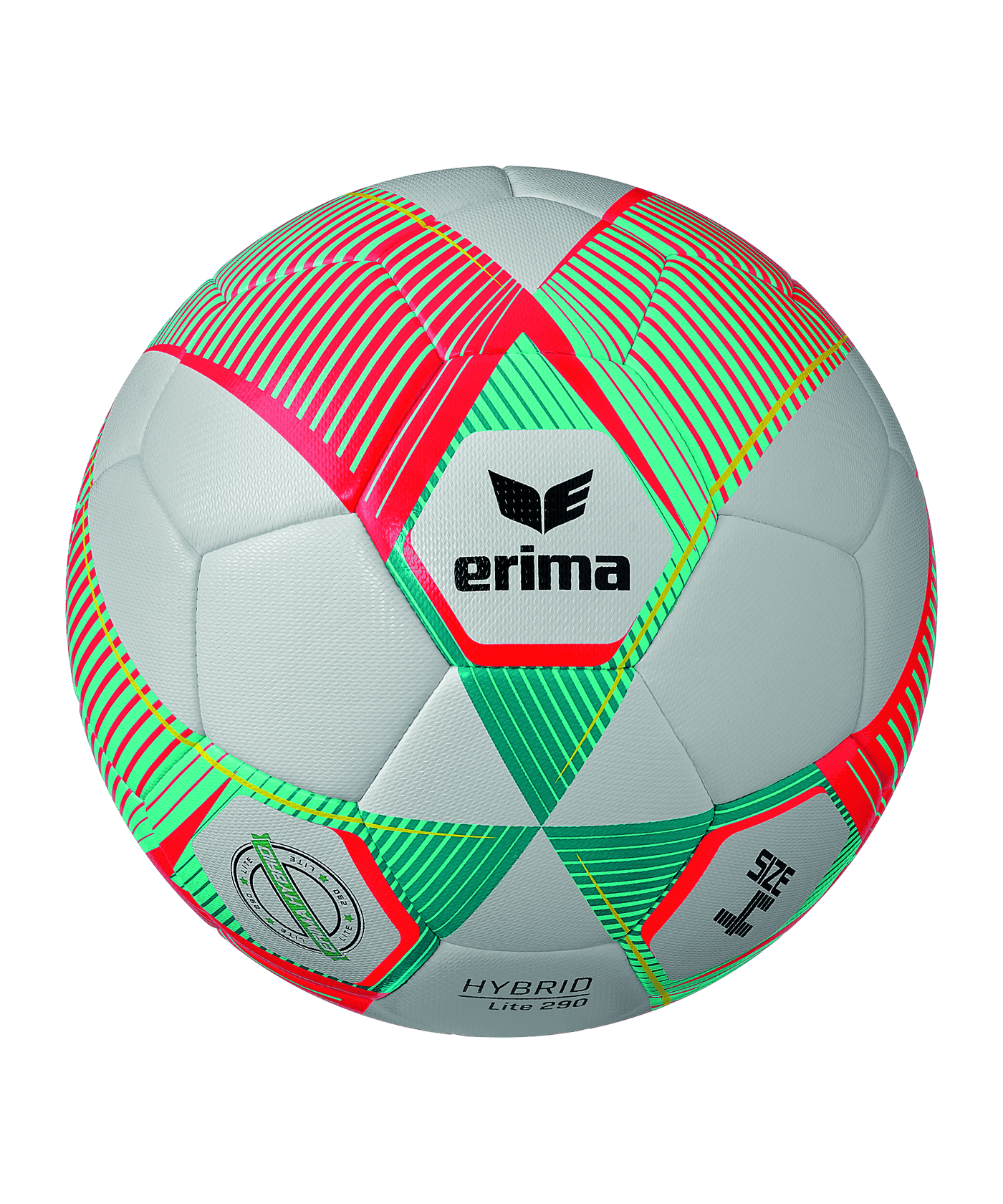 Ballon De Foot Erima Hybrid Training 2.0 - Taille 5, Pelouse/gazon Synthétique, Blanc/rouge/noir