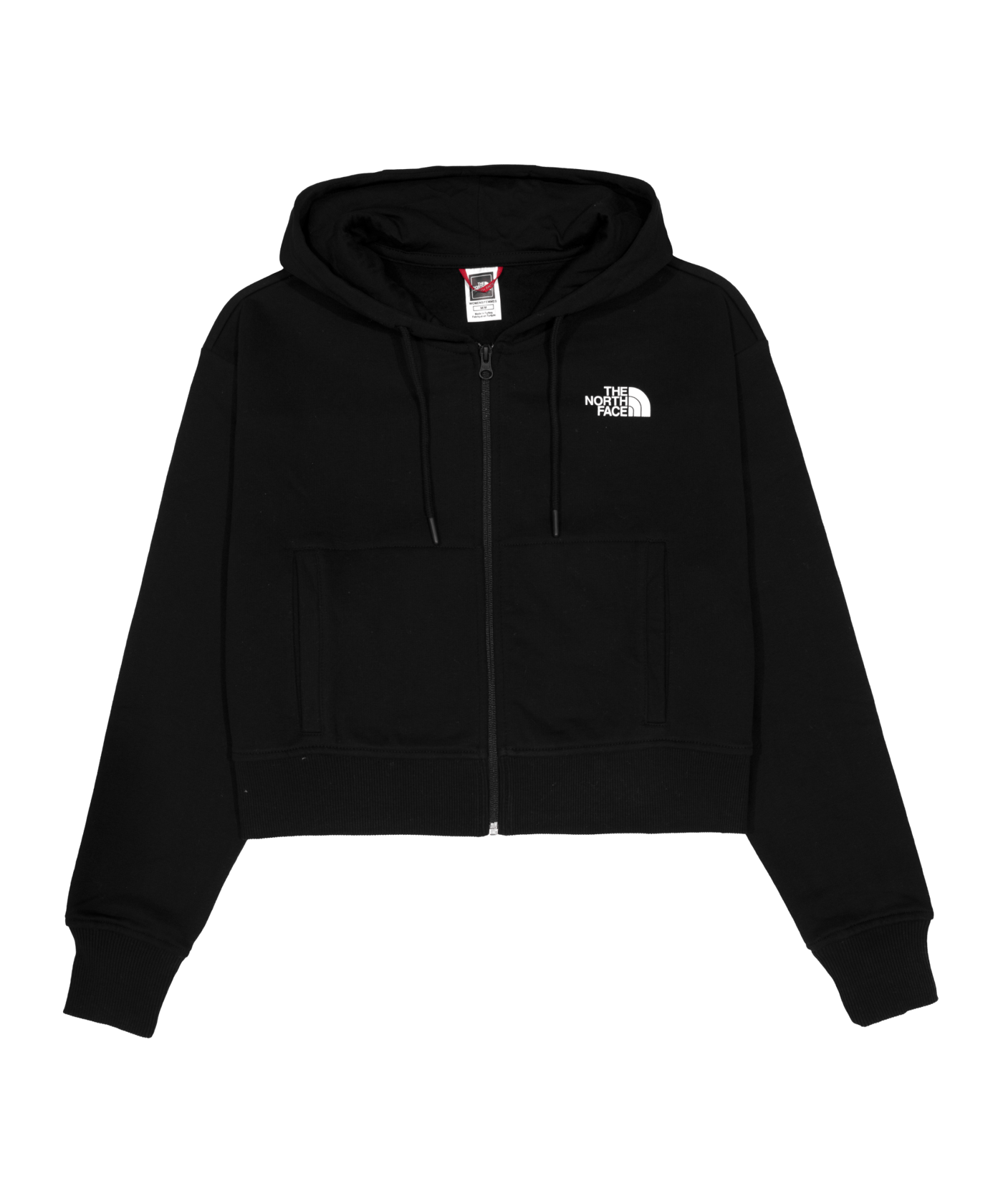 The North Face IconCrop Kapuzenjacke Damen Schwarz - schwarz