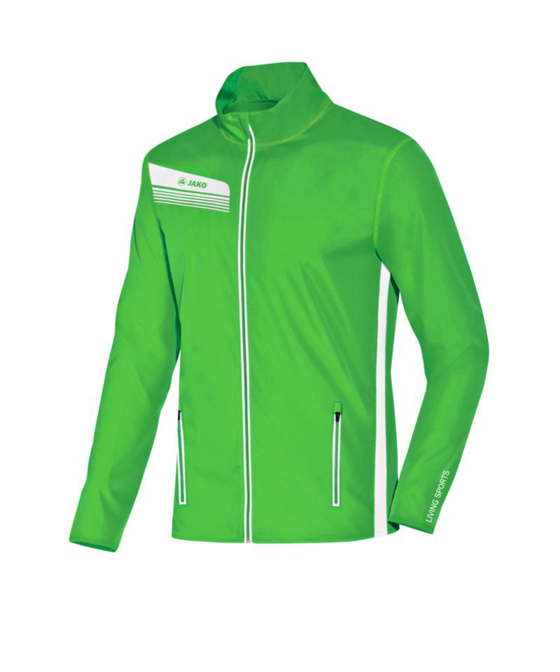 JAKO Athletico Jacke Running Grün Weiss F22 - gruen