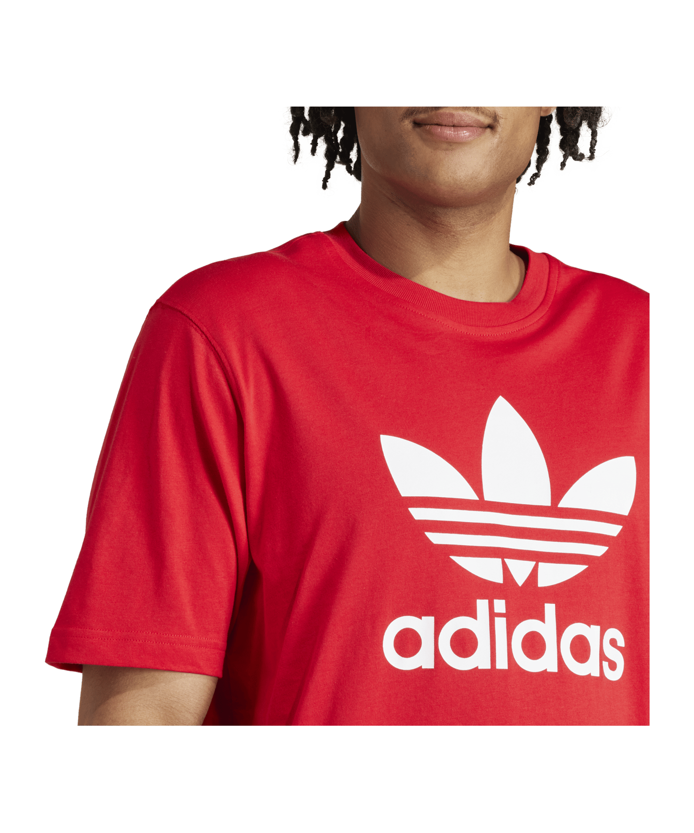 adidas Originals Adicolor Trefoil T-Shirt Rot - rot