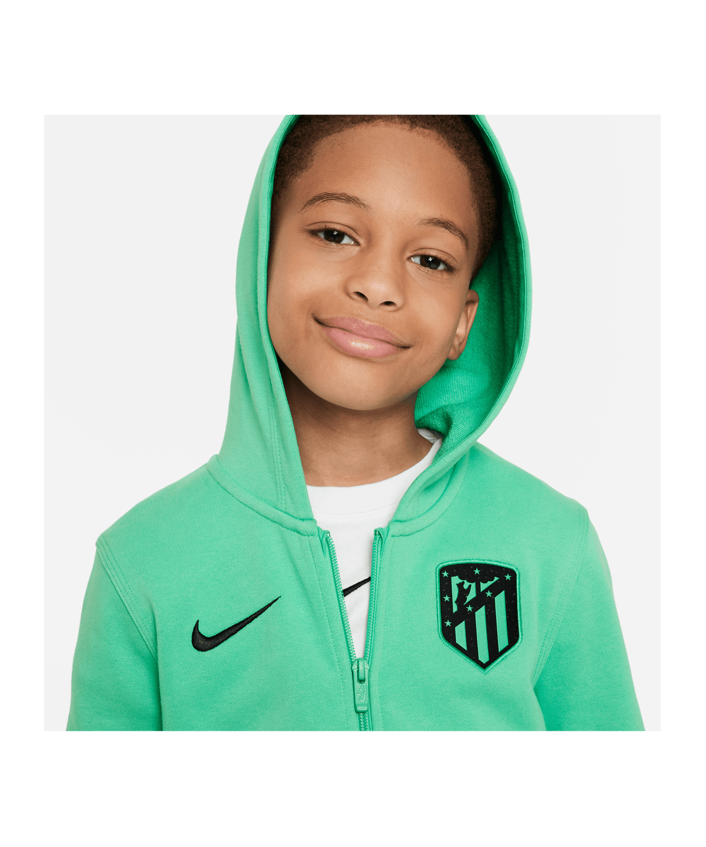 Nike Atletico Madrid Kapuzenjacke Kids Grün F363 - gruen