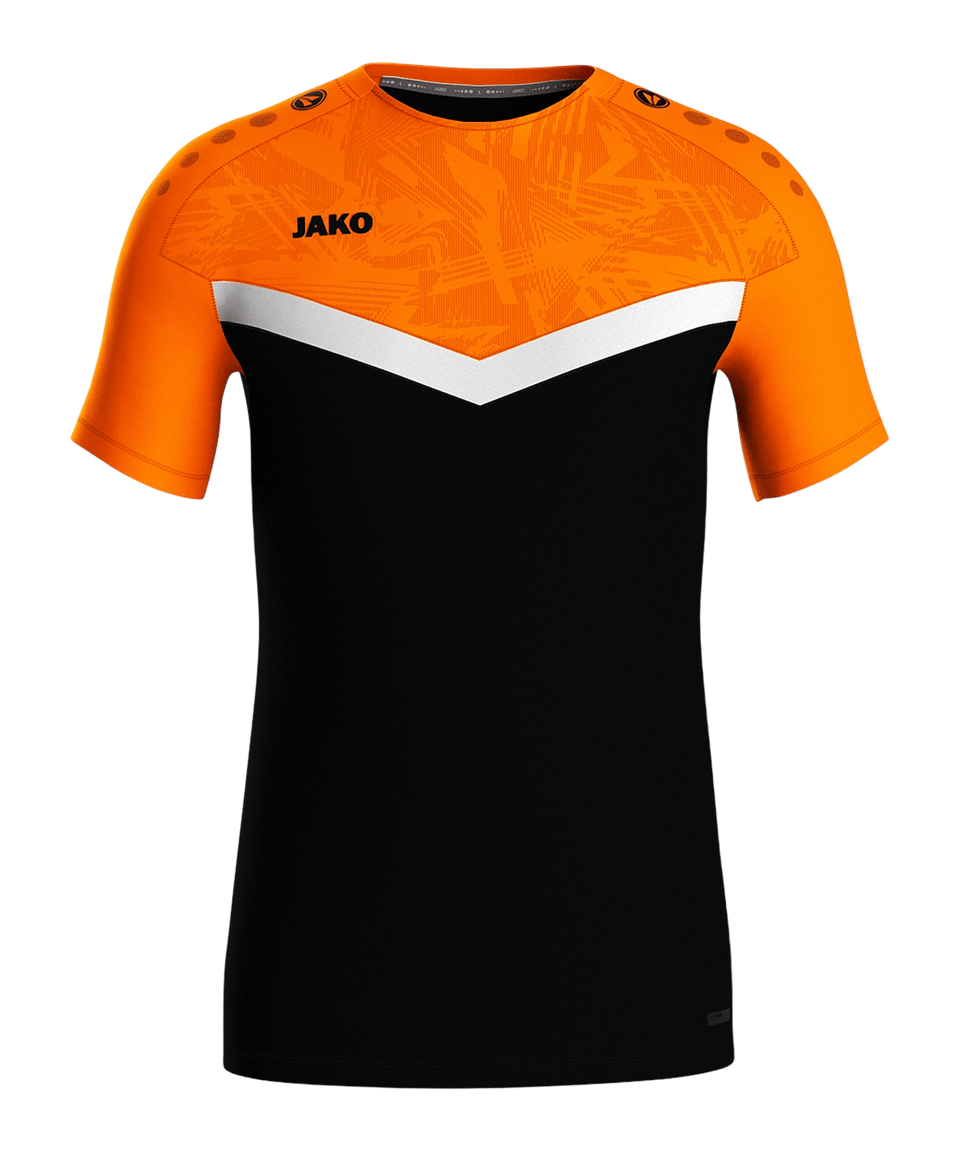 JAKO Iconic T-Shirt Schwarz Orange F807 - schwarz