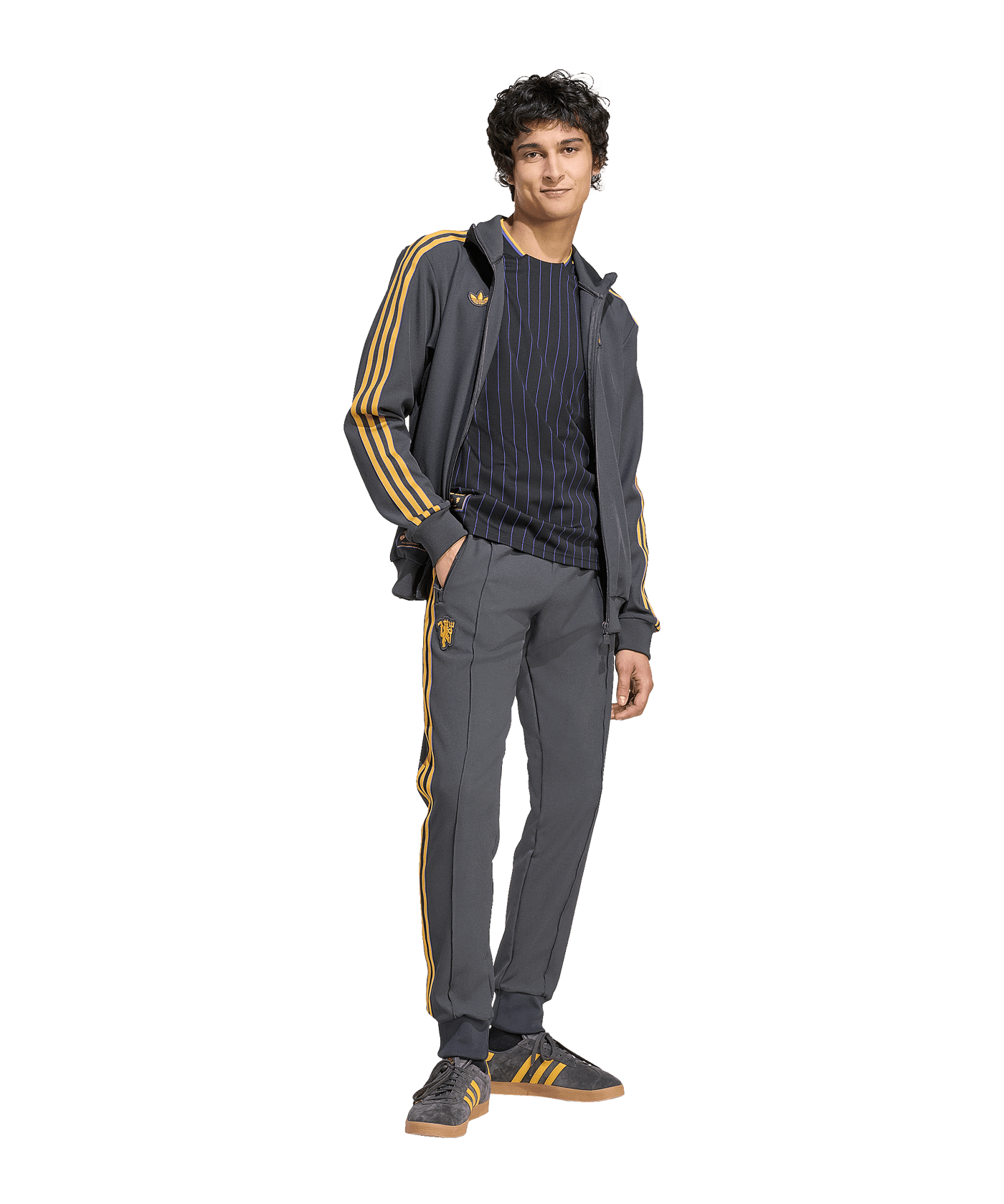 adidas Manchester United Icon Track Sweatshirt Schwarz - schwarz