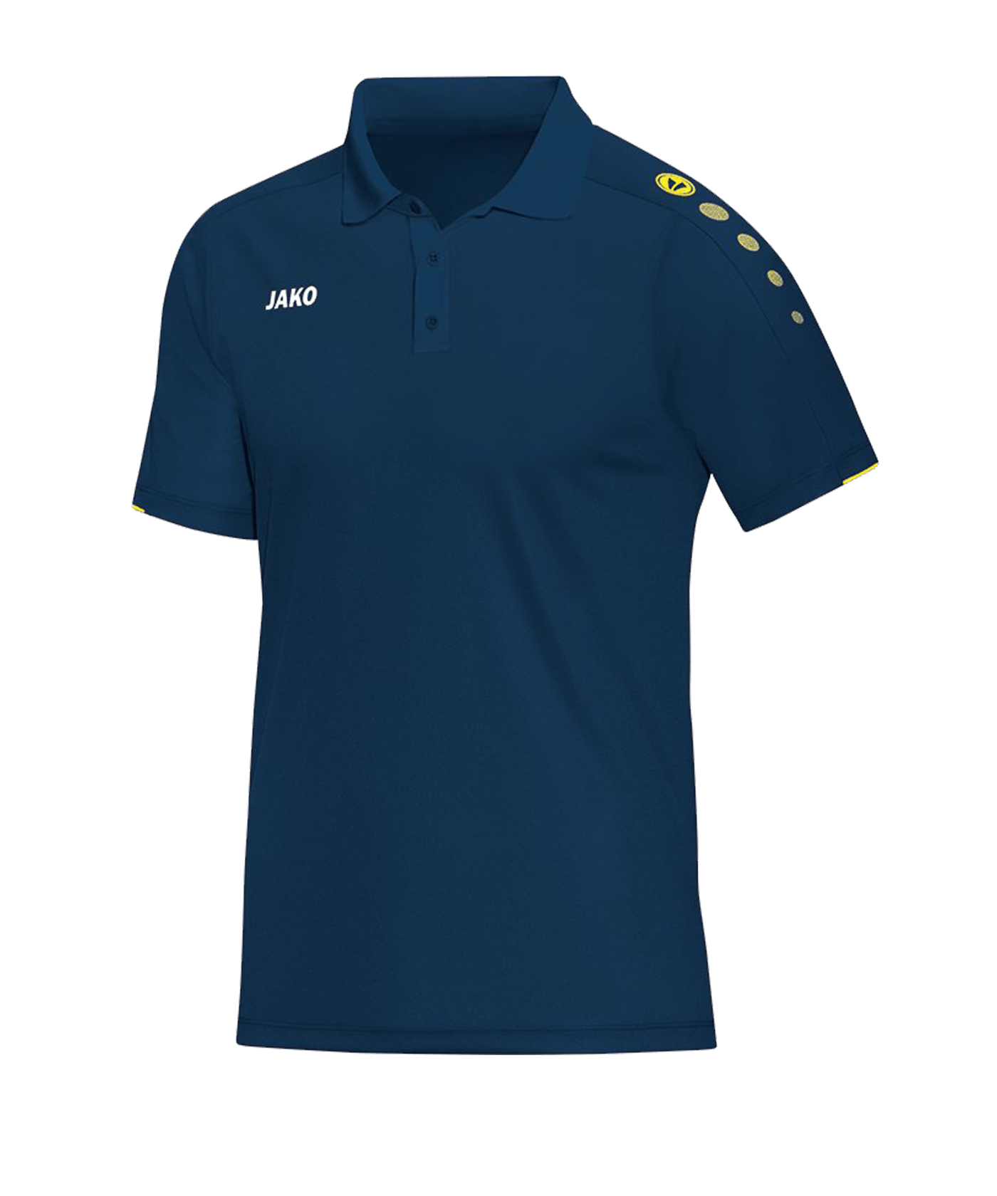 JAKO Classico Poloshirt Blau Gelb F42 - blau