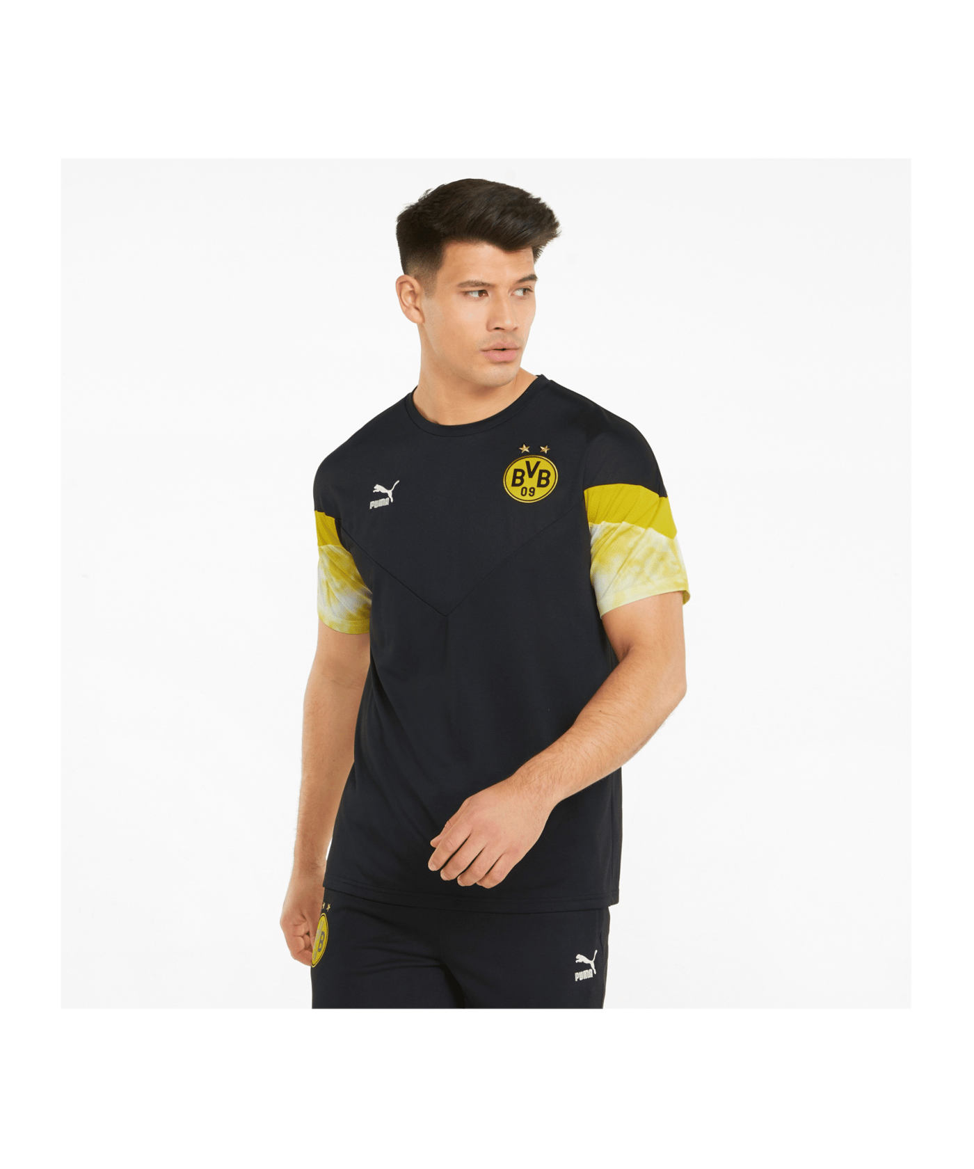 PUMA BVB Dortmund Iconic MCS T-Shirt Schwarz F02 - schwarz