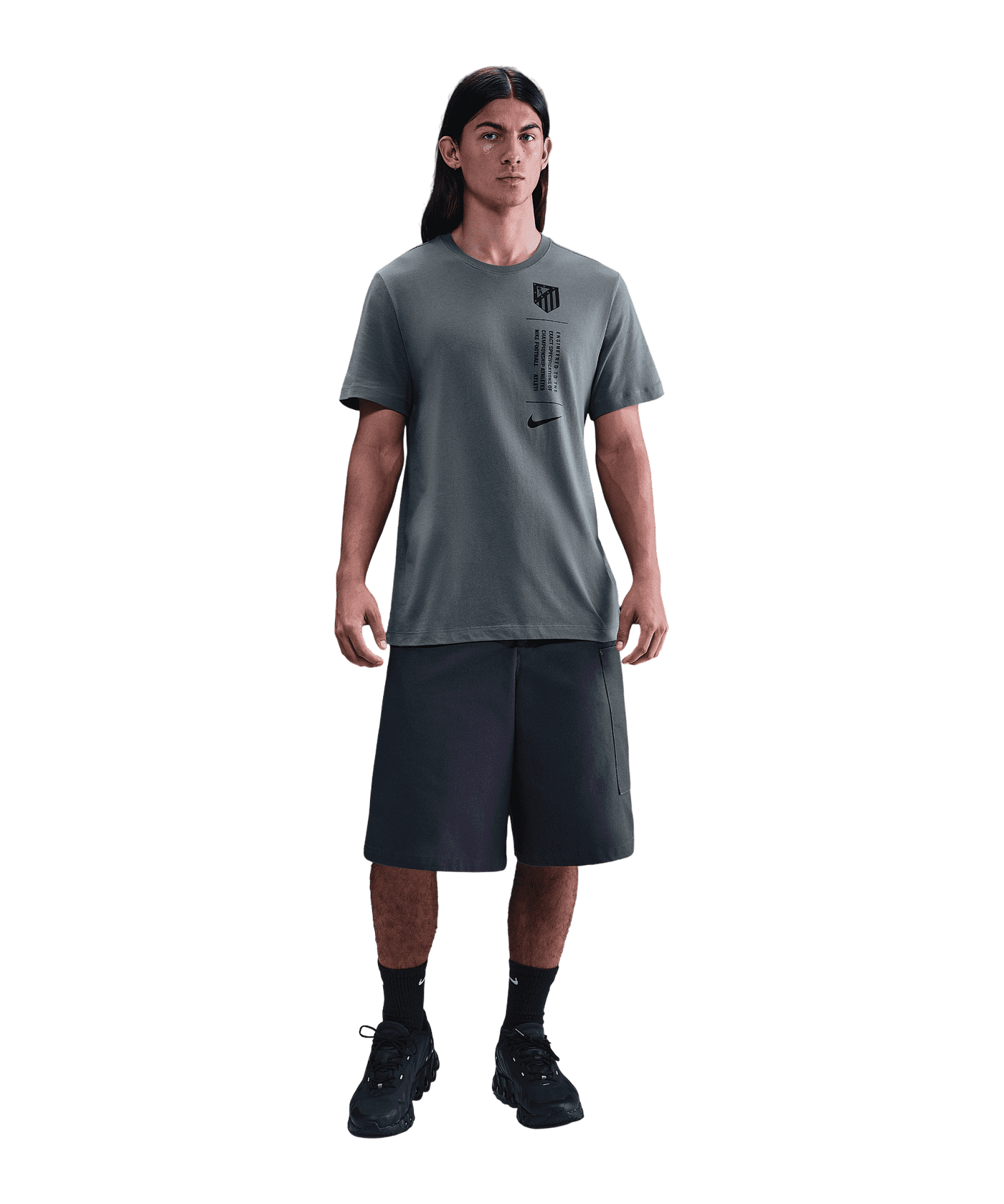 Nike Atletico Madrid Football T-Shirt Grau F084 - grau