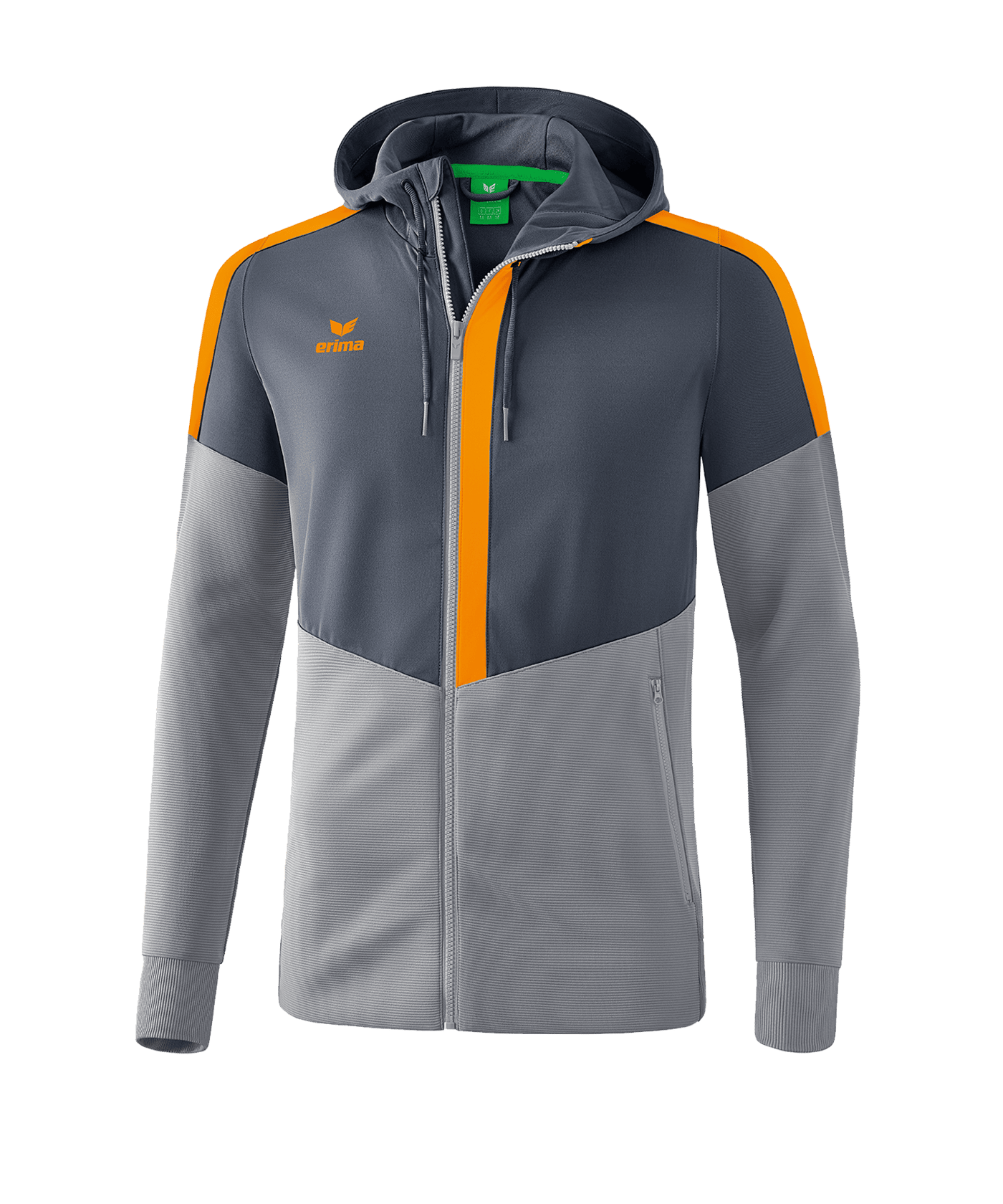 Erima Squad Veste à Capuche Tracktop Femme - Matière Fonctionnelle Légère, Coupe Cintrée