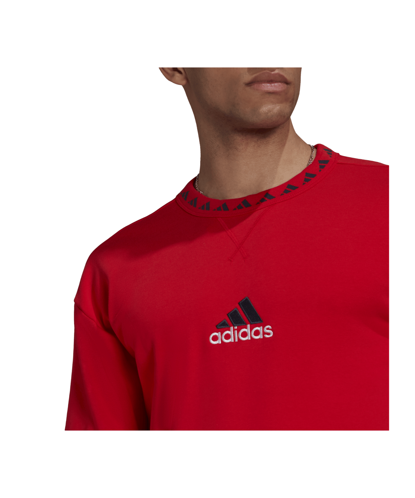 adidas FC Bayern München Icon Crew Sweatshirt Rot - rot