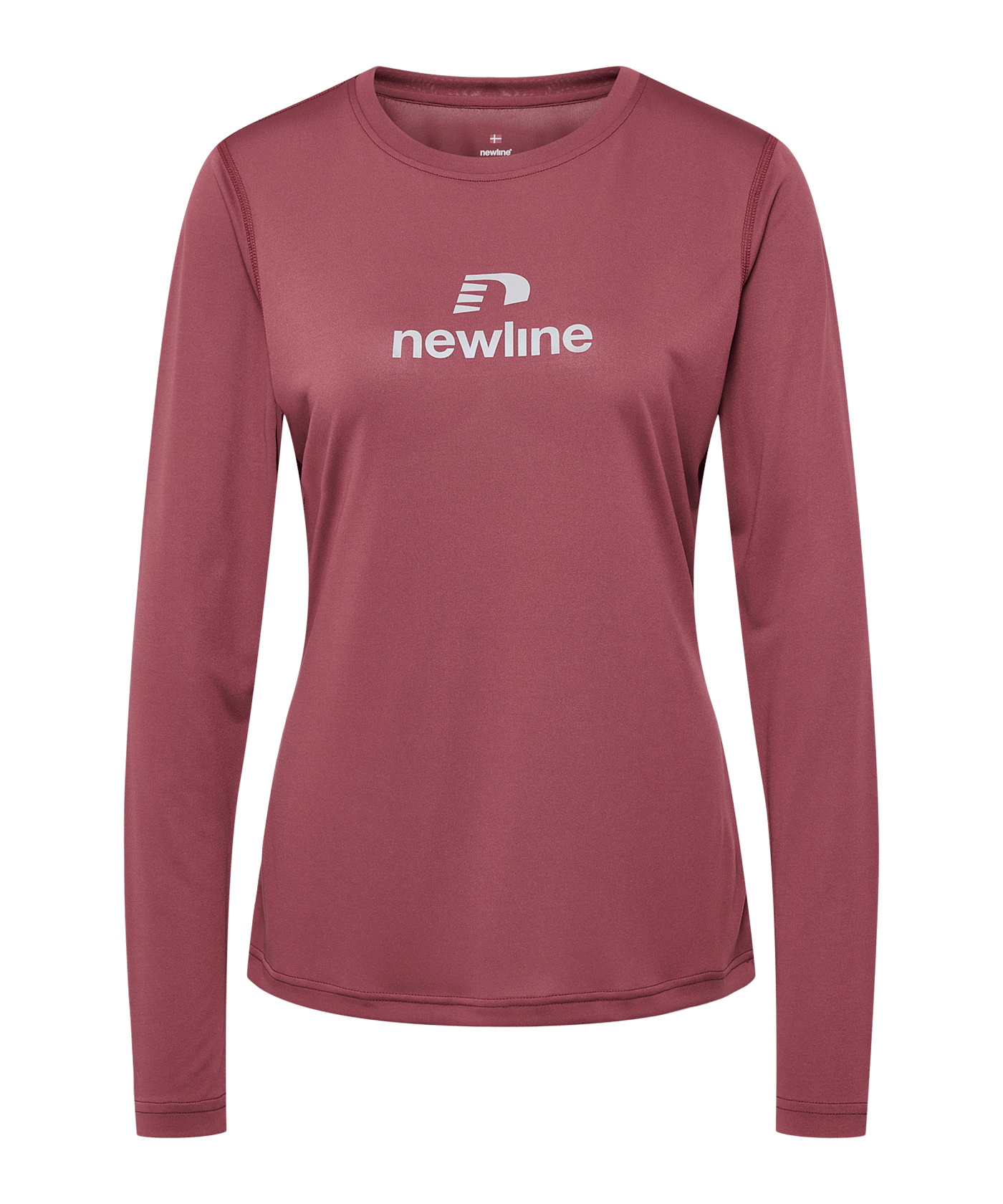 Veste De Survêtement Newline Femme – Rouge Corail, Taille L, Nylon, Logo-patch, Occasion