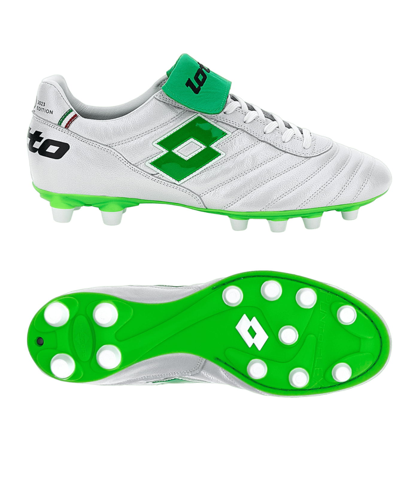 Lotto Stadio OG II FG 50 Years Icon Silver Green FC7J | Chaussure