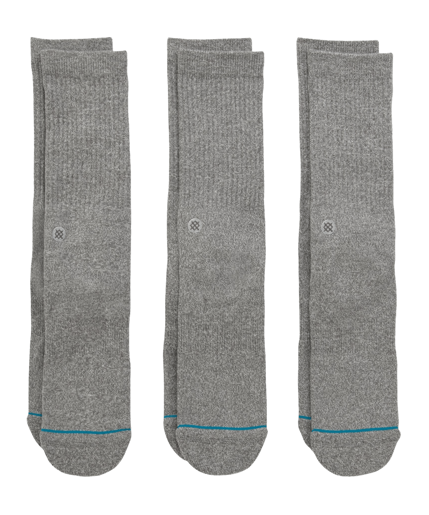 Stance Uncommon Solids Icon Socks 3er Pack Grau - grau