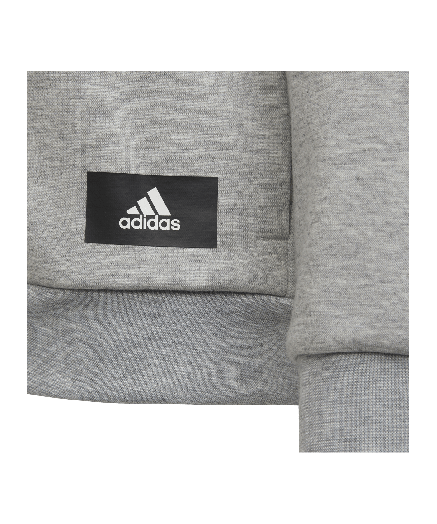 adidas Future Icons Kapuzenjacke Kids Grau Weiss - grau