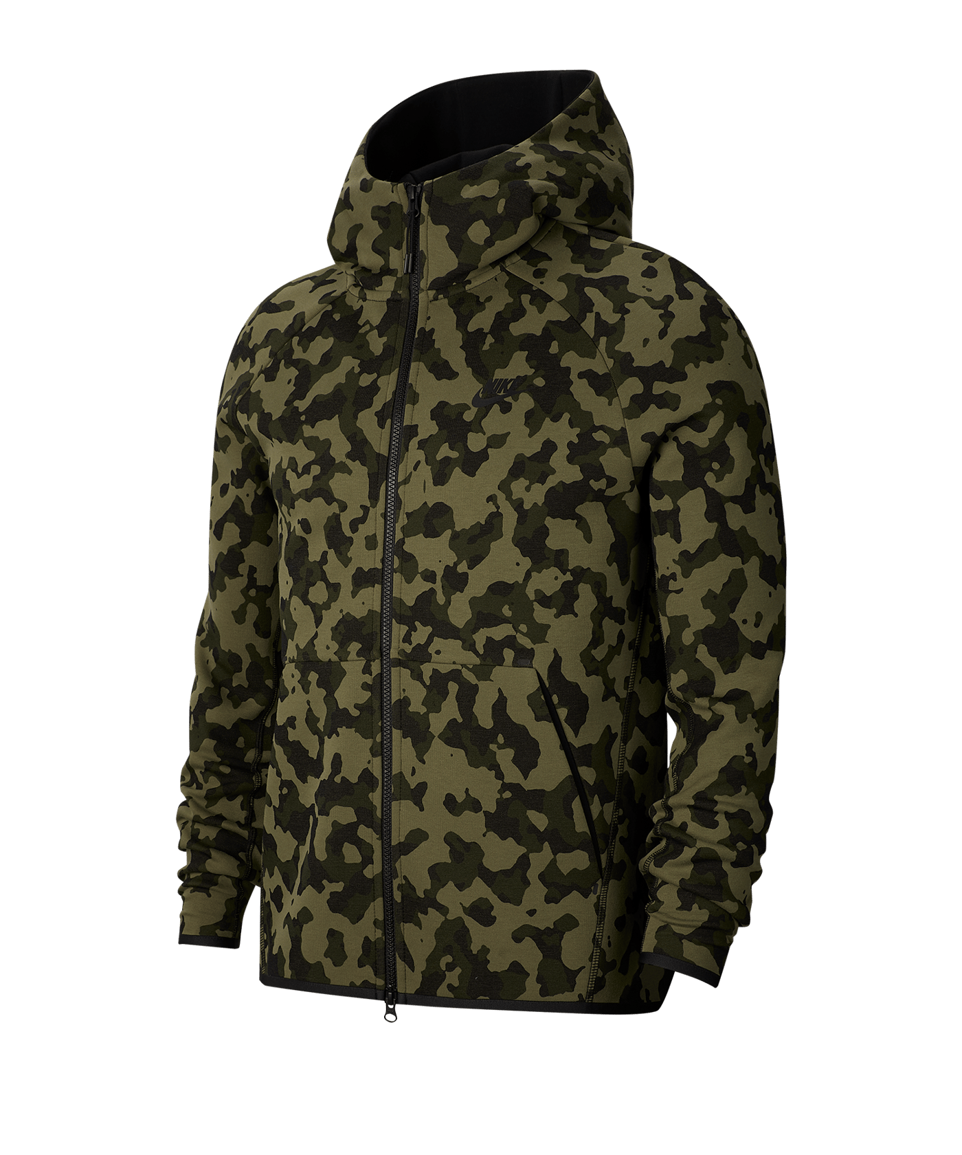 Nike Tech Fleece Camo Veste Capuche Marron F222 Style De Vie 