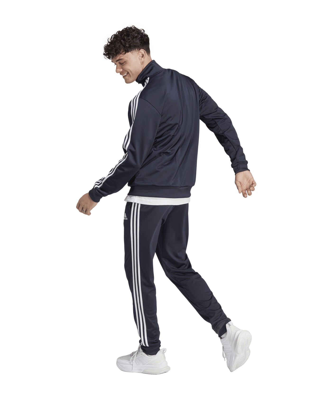 adidas Sportswear Basic 3-Stripes Tricot Track Suit Blue - blau