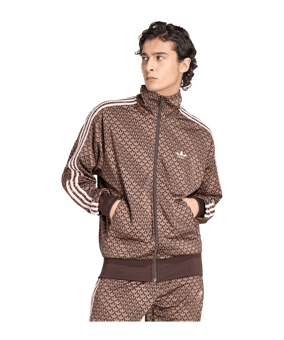 adidas Originals Firebird Loose Monogram Jacke Braun - braun