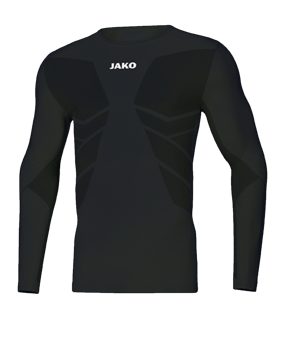 JAKO Comfort 2.0  langarm Kids Schwarz F08 - schwarz