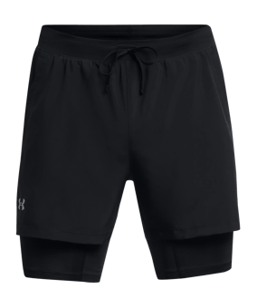 Under Armour Launch 5in 2-In-1 Short Schwarz F001 - schwarz