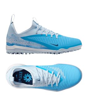 Nike Phantom 6 Low Academy TF Haaland Kids Blau F401 - blau