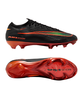Nike Mercurial Air Zoom Vapor XVI Elite LV8 FG Heat Up Schwarz F088 - schwarz