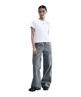 Nike NSW Rib T-Shirt Damen Weiß F100