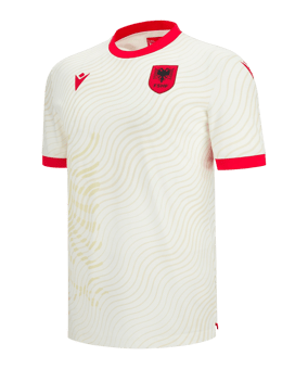 Macron FSHF Albanien Authentic Trikot Away WM 2026 Weiß - weiss