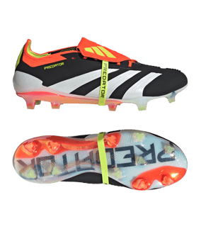 adidas Predator Elite FT FG Solar Energy Schwarz Weiss Rot - schwarz
