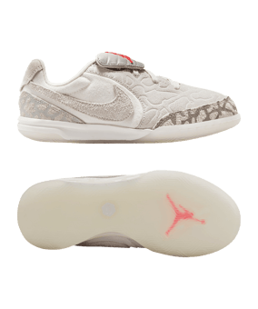 Nike Tiempo Streetgato IN Jordan Infra-Red Kids Beige F016 - beige