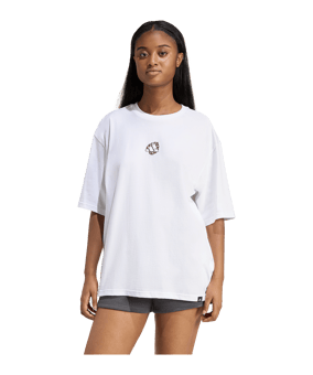 adidas Animal Oversize T-Shirt Damen Weiß - weiss