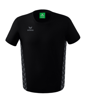 Erima Team Essential T-Shirt Schwarz Grau - schwarz