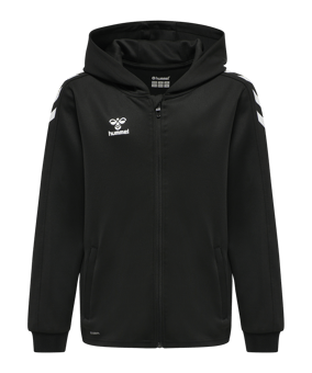 Hummel Core Xk Poly Kapuzenjacke Kids Schwarz F2042 - schwarz