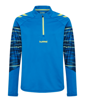 Hummel Blaze Pro Trg Half Zip Sweatshirt Kids Blau F8650 - blau