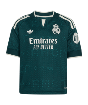 adidas Real Madrid Trikot Set Away 2026/2027 Kids Grün - gruen