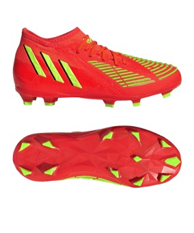 adidas Predator EDGE.1 FG Kids Game Data Rot Grün - rot