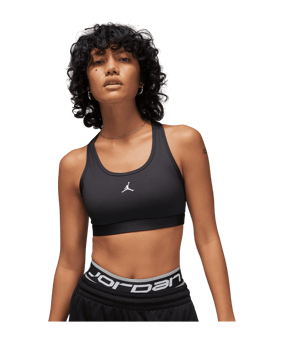 Jordan Sport Medium Support Jumpman Sport-BH Damen Schwarz F010