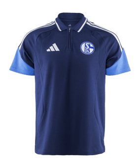 adidas FC Schalke 04 Team Polo Blau - blau