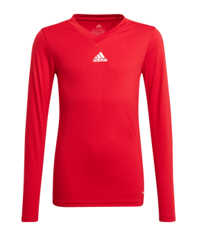 adidas Team Base Top langarm Kids Rot - rot