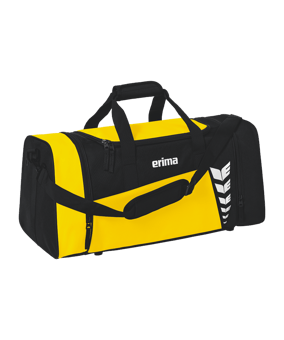 Erima Six Wings Sporttasche Gr. M Gelb Schwarz - gelb