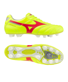 Mizuno Morelia II Elite FG Dyna Gelb Rot Silber F45 - gelb