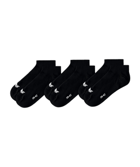 Erima 3-Pack Füßlinge Schwarz - schwarz