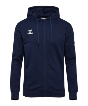 Hummel Go 2.0 Chevron Kapuzenjacke Blau F7026 - blau