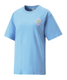 PUMA DOWNTOWN Relaxed Graphic T-Shirt Damen F93 - weiss