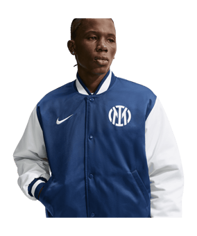 Nike Inter Mailand Satin Dugout Jacke Blau F492 - blau